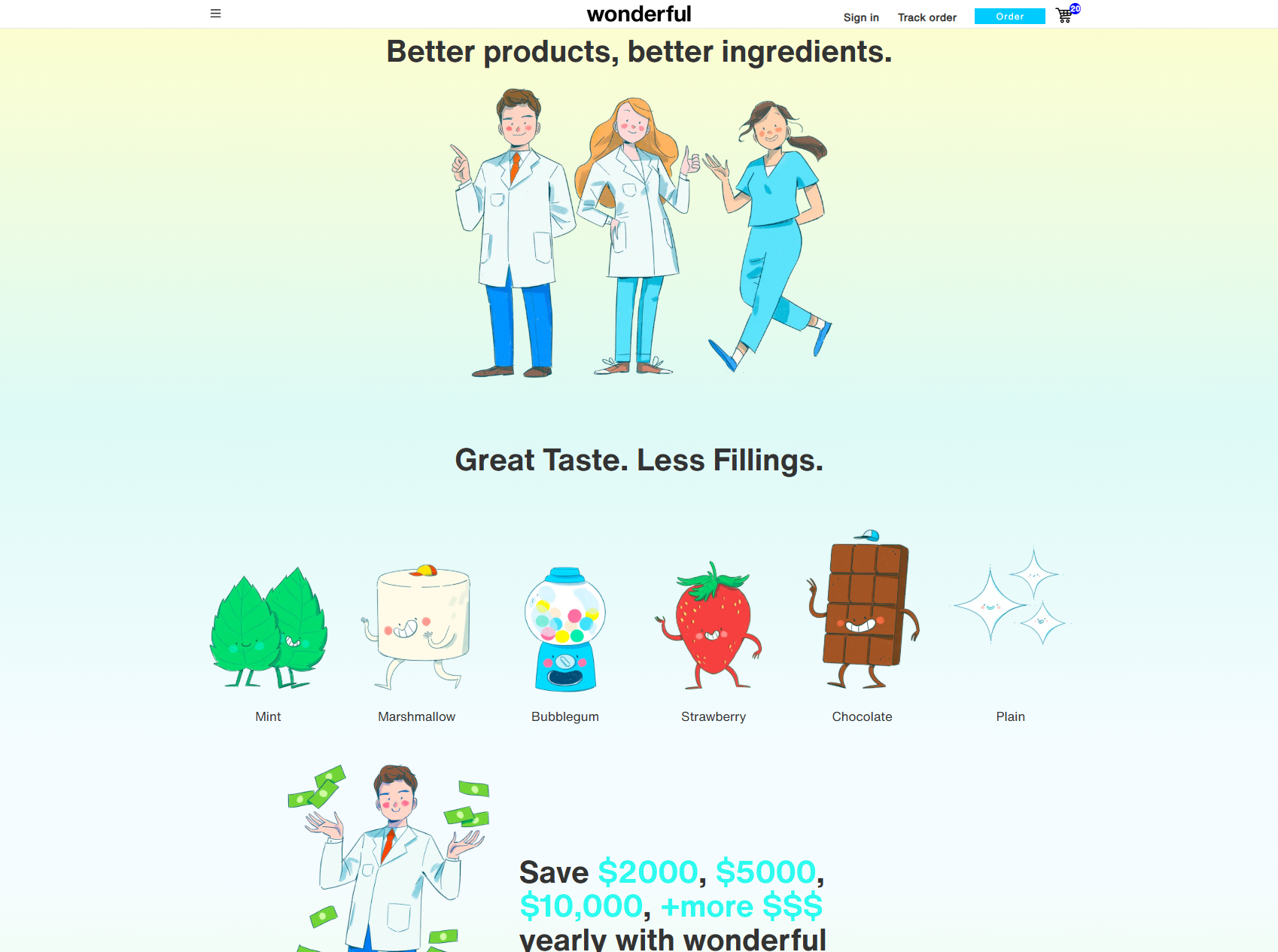 Wonderful Dental storefront before redesign bottom view